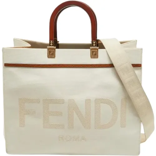 Pre-owned Canvas totes , female, Sizes: ONE SIZE - Fendi Vintage - Modalova