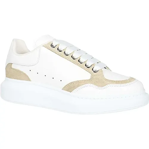 Chunky Sole Leder Sneakers mit Wildleder Einsätzen , Damen, Größe: 35 EU - alexander mcqueen - Modalova