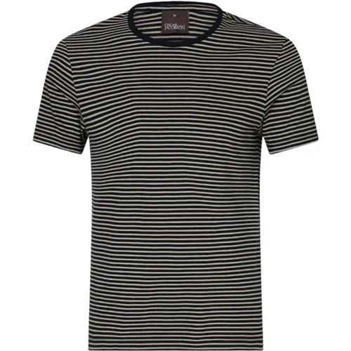 Gestreiftes Slim Fit T-Shirt , Herren, Größe: XL - Oscar Jacobson - Modalova