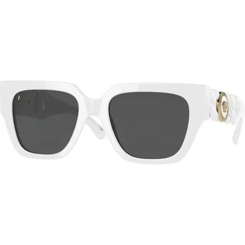 Grey Sunglasses , female, Sizes: 53 MM - Versace - Modalova