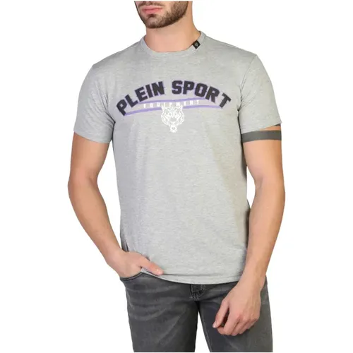 Kurzarm T-Shirt, Einfarbig, Stilvoll und Bequem - Plein Sport - Modalova