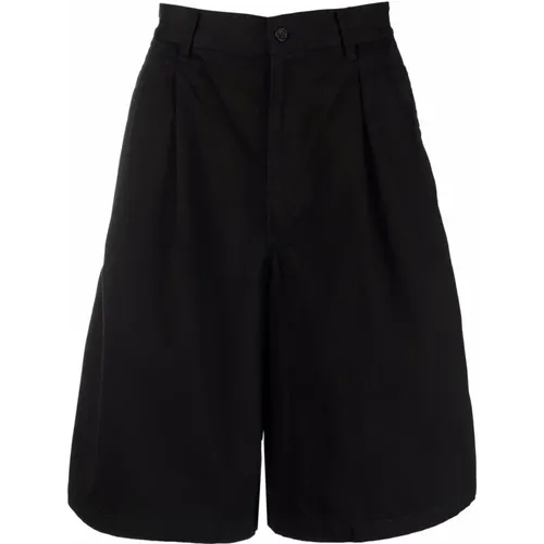 Cotton Drill Shorts with Belt Loops and Pockets , male, Sizes: S, L - Comme des Garçons - Modalova