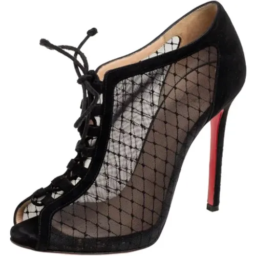 Pre-owned Mesh boots , female, Sizes: 5 1/2 UK - Christian Louboutin Pre-owned - Modalova