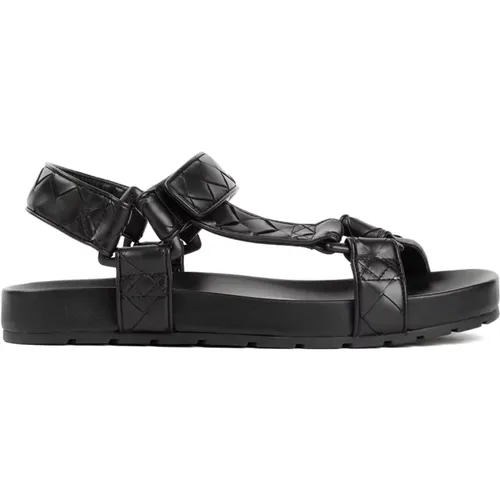Leather Slingback Sandals Men , male, Sizes: 9 UK, 7 UK - Bottega Veneta - Modalova