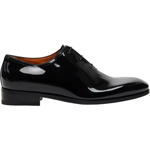 Classic Patent Leather Lace-up Shoes , male, Sizes: 11 UK, 6 UK, 12 UK - Santoni - Modalova