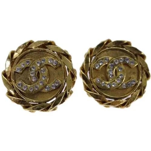 Pre-owned Metal earrings , female, Sizes: ONE SIZE - Chanel Vintage - Modalova