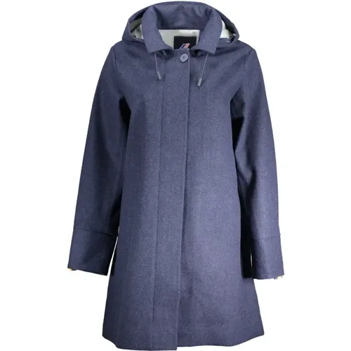 Wool Coat with Removable Hood , female, Sizes: XL, L, M - K-way - Modalova