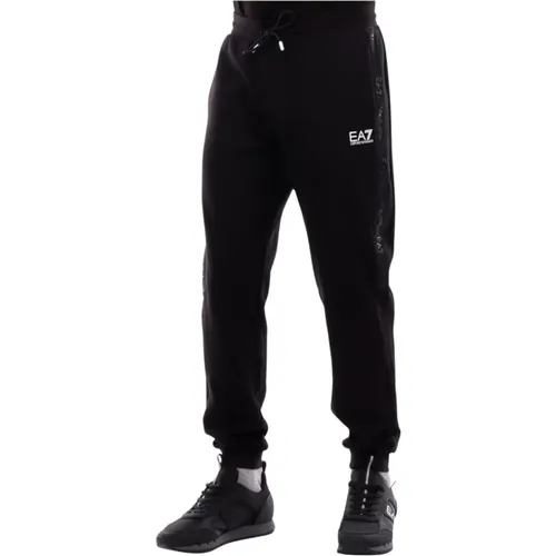 Logo Side Track Pants , male, Sizes: S, L, M - Emporio Armani EA7 - Modalova