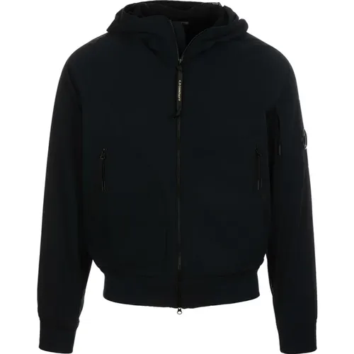 Kurze Jacke mit Kapuze und verstellbarem Kordelzug , Herren, Größe: XL - C.P. Company - Modalova