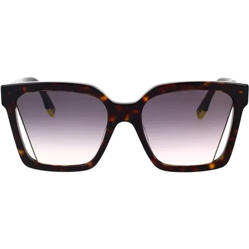 Glamorous Geometric Sunglasses , female, Sizes: 55 MM - Fendi - Modalova