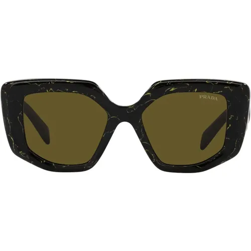 Stilvolle Sonnenbrille mit unregelmäßiger Form , unisex, Größe: 50 MM - Prada - Modalova