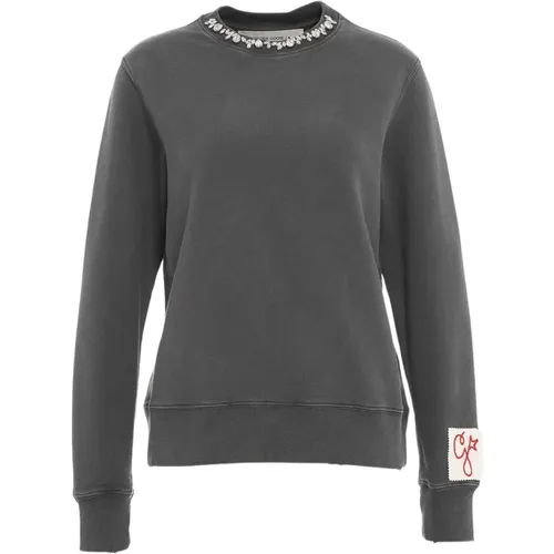 Women Clothing Sweatshirts Grey Aw23 , female, Sizes: S - Golden Goose - Modalova