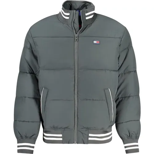 Grüne Jacke mit langen Ärmeln und Reißverschluss , Herren, Größe: 2XL - Tommy Hilfiger - Modalova