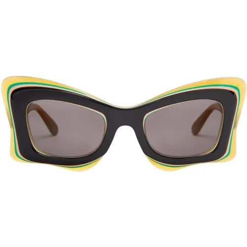 Butterfly Sunglasses with Colorful Details , female, Sizes: 50 MM - Loewe - Modalova