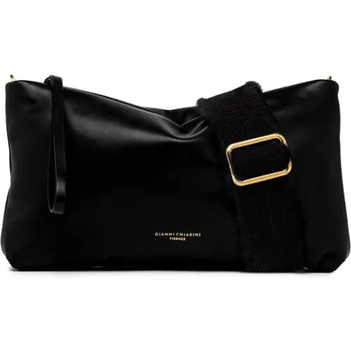 Nina Leder Tasche mit Reißverschluss , Damen, Größe: ONE Size - Gianni Chiarini - Modalova