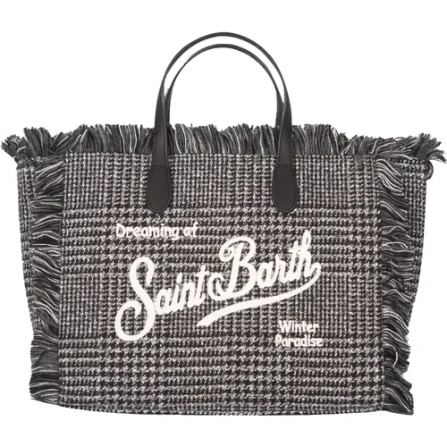 Winter Tote Bag with Fringe , female, Sizes: ONE SIZE - MC2 Saint Barth - Modalova