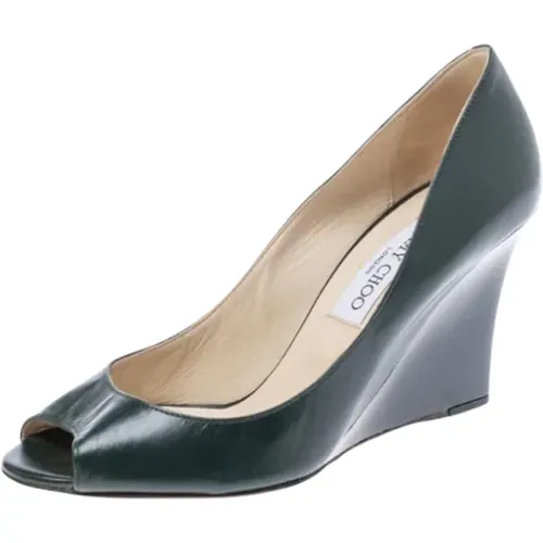 Pre-owned Leather heels , female, Sizes: 5 1/2 UK - Jimmy Choo Pre-owned - Modalova
