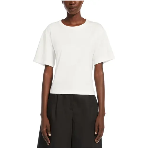 Weißes T-Shirt und Polo , Damen, Größe: M - Max Mara Weekend - Modalova