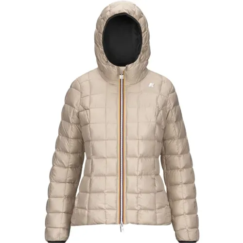 Schwarze Beige G Jacke K-Way - K-way - Modalova