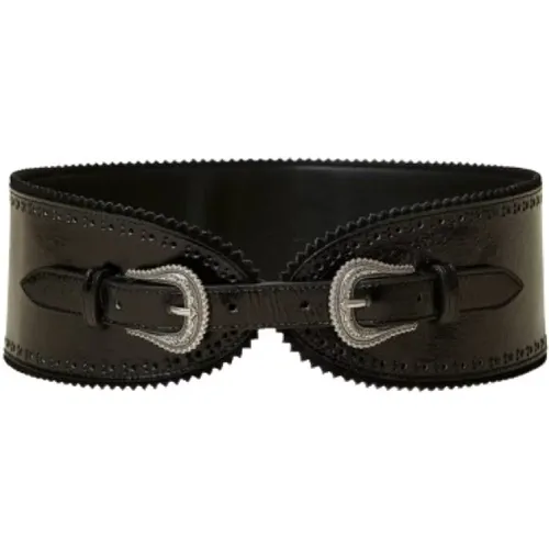 High-Waisted Texan Buckle Belt , female, Sizes: M, S - Twinset - Modalova