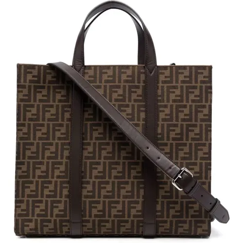 Elegante Shopping Bag in Ebony - Fendi - Modalova