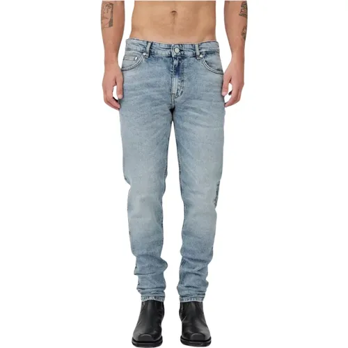 Klassische Slim-Fit Dean Jeans , Herren, Größe: W33 L32 - Won Hundred - Modalova