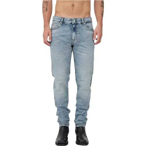 Klassische Slim-Fit Dean Jeans , Herren, Größe: W34 L34 - Won Hundred - Modalova