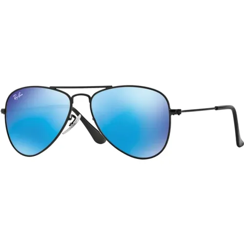 Junior Aviator Sonnenbrille Blaues Spiegelglas , unisex, Größe: 50 MM - Ray-Ban - Modalova