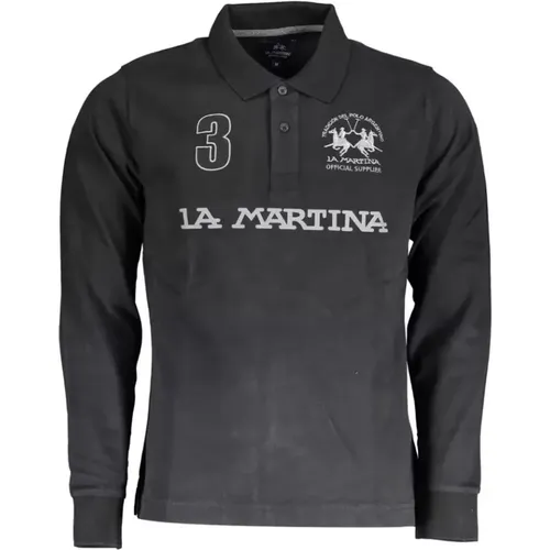 Elegant Long-Sleeve Polo Shirt , male, Sizes: L, M, XL, 2XL - LA MARTINA - Modalova