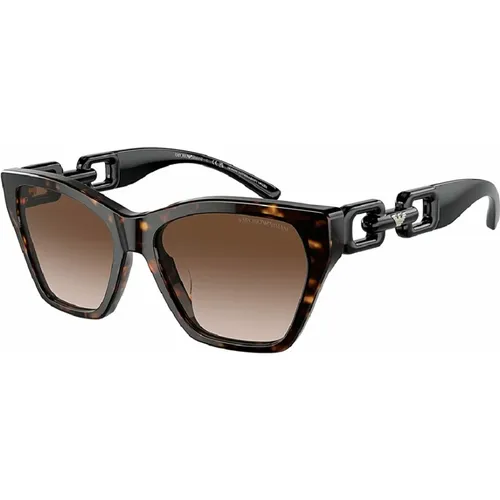 Stylish Sunglasses in Gradient , female, Sizes: 55 MM - Emporio Armani - Modalova
