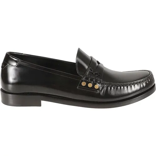 Flat Loafer Moc Shoes , male, Sizes: 11 UK - Saint Laurent - Modalova