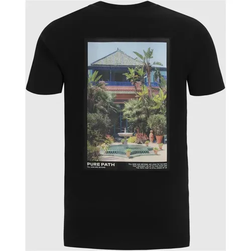 Men's Jardin Privé T-Shirt , male, Sizes: L, S, XL, M - Pure Path - Modalova