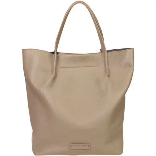 Leather Shopper Bag with Inner Pockets , female, Sizes: ONE SIZE - Fabiana Filippi - Modalova