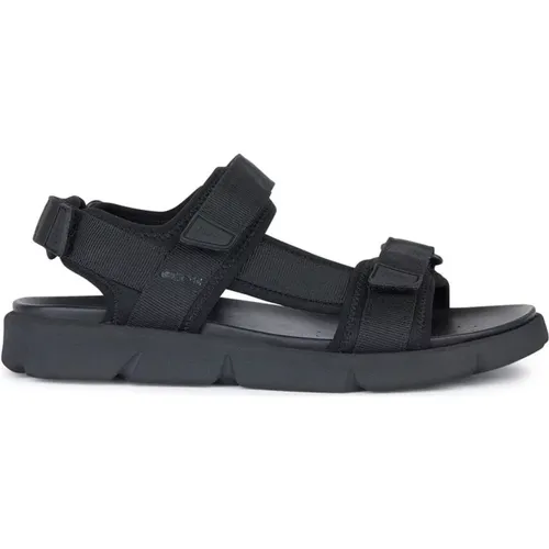 Flat Sandals for Men , male, Sizes: 8 UK, 9 UK, 11 UK, 10 UK - Geox - Modalova