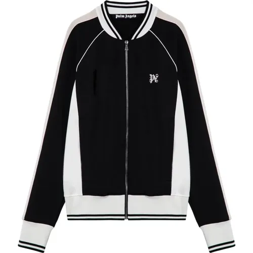 Zip Cardigan Sweatshirt , male, Sizes: L, XL, S, M - Palm Angels - Modalova