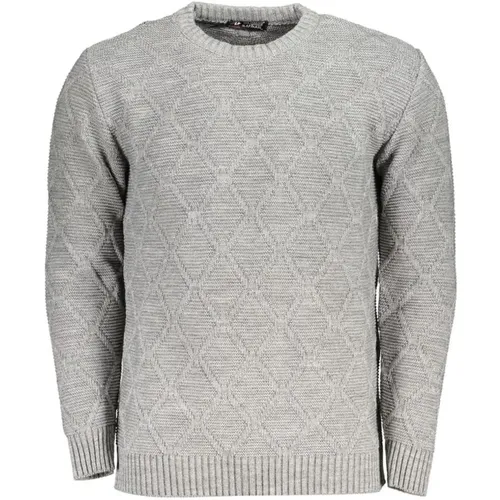 Diamantmuster Crew Neck Sweater , Herren, Größe: L - U.S. Polo Assn. - Modalova