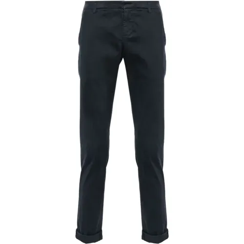 Stretch-Cotton Trousers with Pockets , male, Sizes: W30, W33, W34, W31 - Dondup - Modalova