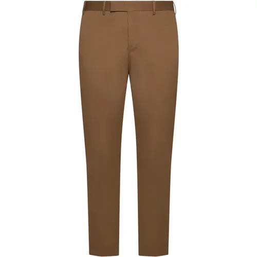 Slim-Fit Cropped Chinos , male, Sizes: L, XL - PT Torino - Modalova