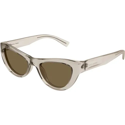 Cat-Eye Sunglasses SL 676 005 , female, Sizes: 53 MM - Saint Laurent - Modalova