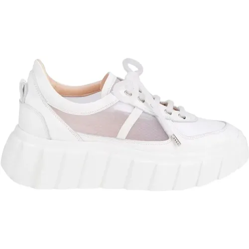 Grid Lace Sneakers , female, Sizes: 8 UK - AGL - Modalova