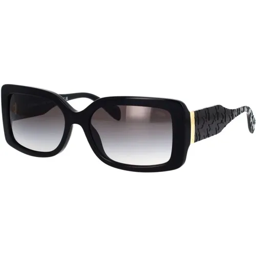 Rectangular Sunglasses with Dark Grey Gradient Lenses , unisex, Sizes: 56 MM - Michael Kors - Modalova