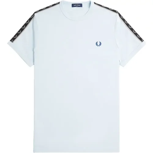 Ringer T-Shirt mit Lorbeerkranz , Herren, Größe: M - Fred Perry - Modalova