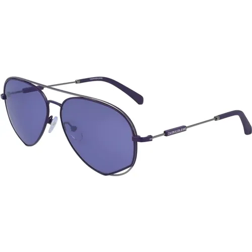 Lila Rahmen Sonnenbrille Ckj19100S-505 - Calvin Klein - Modalova