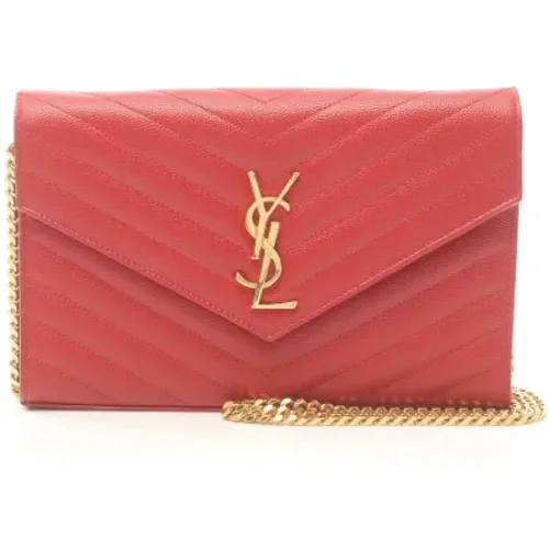 Pre-owned Leather wallets , female, Sizes: ONE SIZE - Yves Saint Laurent Vintage - Modalova