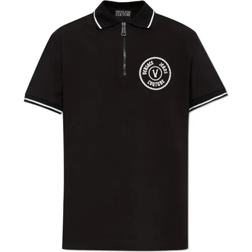 Polo mit Logo , Herren, Größe: L - Versace Jeans Couture - Modalova