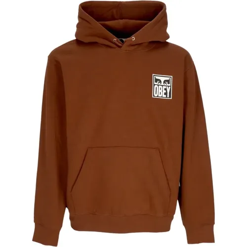 Premium Eyes Icon Hoodie Sweatshirt , Herren, Größe: XS - Obey - Modalova