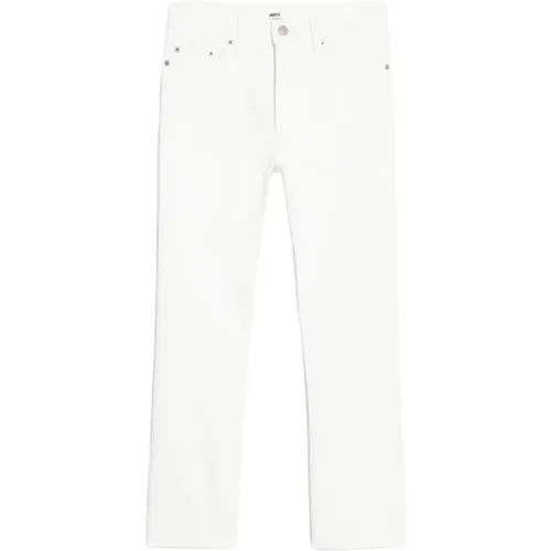 Stilvolle Cropped Jeans , Damen, Größe: W27 - Ami Paris - Modalova