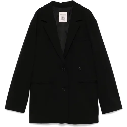 Eleganter Schwarzer Blazer , Damen, Größe: L - Semicouture - Modalova