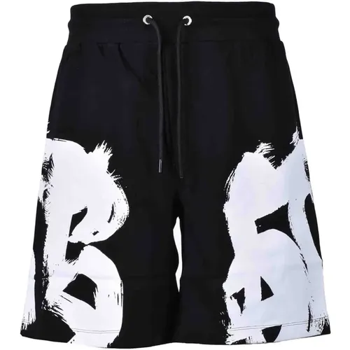 Weiße Bermuda Shorts für Herren , Herren, Größe: L - Bikkembergs - Modalova