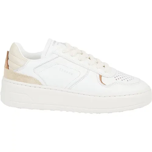 Minimal Low Sneakers with Embroidered and Perforated Details , female, Sizes: 5 UK - Copenhagen Studios - Modalova